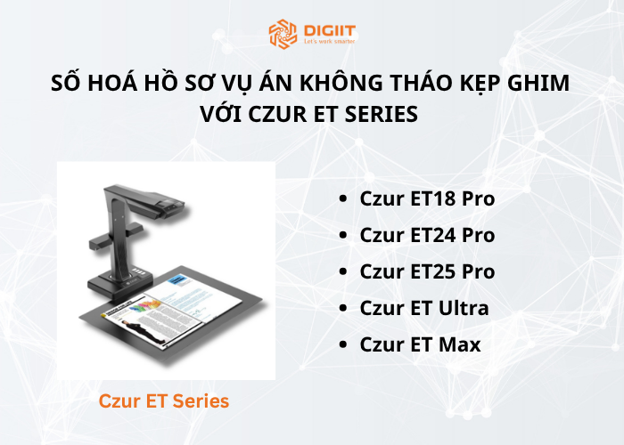 Một số dòng máy scan số hoá hồ sơ vụ án 