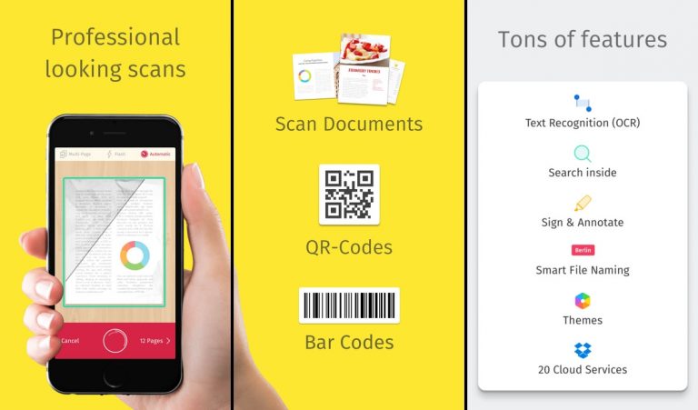 Ứng dụng scan tài liệu Scanbot