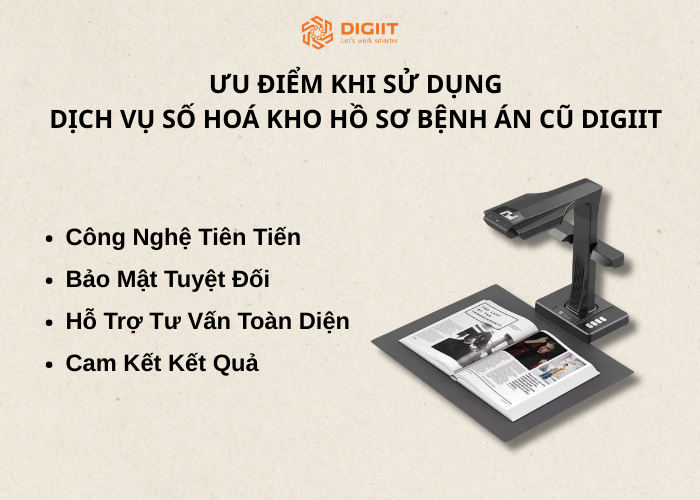 Ưu điểm lựa chọn số hoá kho hồ sơ bệnh án cũ của DIgiIT