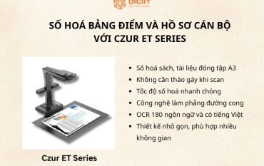 số hoá bảng điểm và hồ sơ cán bộ với máy scan ET Series 
